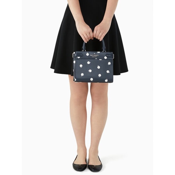 Kate Spade Staci Orchard Toss Apple Small Satchel Crossbody - Picture 11 of 11